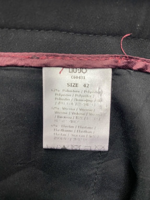 Liu Jo Παντελόνι Υφασμάτινο Casual Χωρίς Λογότυπο Μαύρο Γυναικείο EU 42