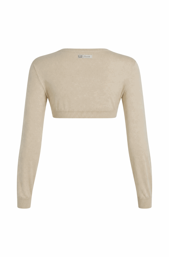 LIU JO ΠΛΕΚΤΟ CROPPED ΜΠΕΖ ΓΥΝΑΙΚΕΙΟ PRE OWNED M