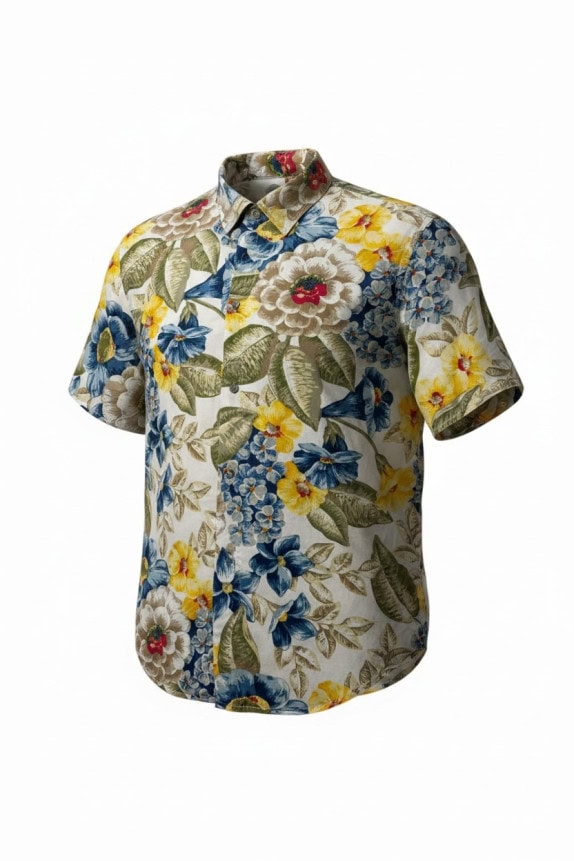 LIZ WEAR SHIRT FLORAL MULTICOLOR MEN PRE OWNED