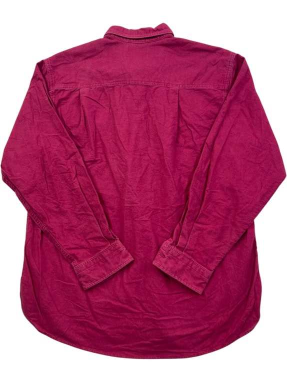 LL BEAN SHIRT VINTAGE FUCHSIA MALE M pre-owned