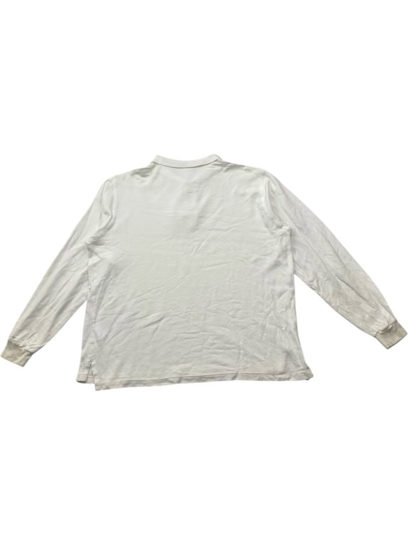 L.L.Bean Polo a maniche lunghe bianco unisex L