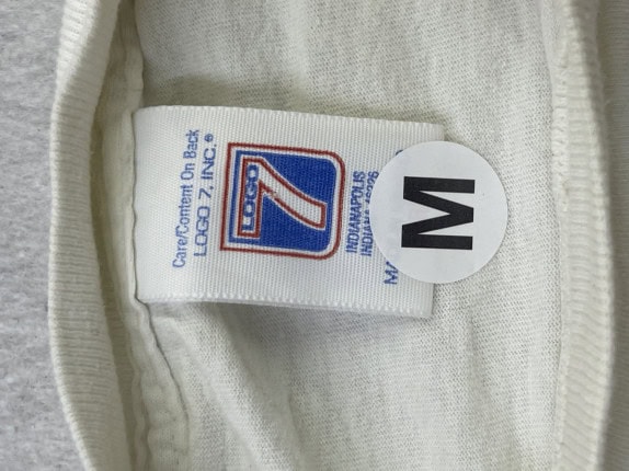LOGO 7 GRAPHIC TEE RETRO BIANCO UOMO PRE OWNED M