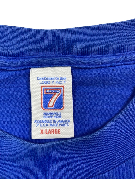 Logo 7 T-Shirt vintage con stampa Los Angeles Rams blu da uomo XL