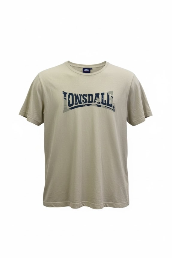LONSDALE LONDON ΜΠΛΟΥΖΑ T-SHIRT ΜΕ ΜΕΓΑΛΟ ΛΟΓΟΤΥΠΟ ΜΠΕΖ UNISEX XL