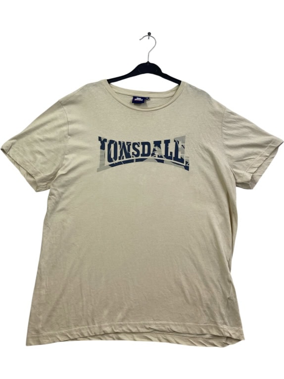 LONSDALE LONDON ΜΠΛΟΥΖΑ T-SHIRT ΜΕ ΜΕΓΑΛΟ ΛΟΓΟΤΥΠΟ ΜΠΕΖ UNISEX XL