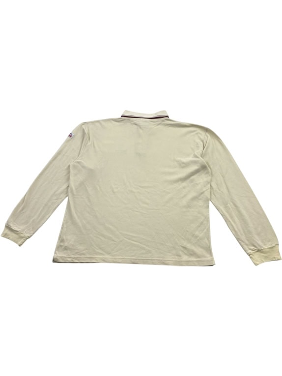 LONSDALE ΜΠΛΟΥΖΑ POLO ΜΑΚΡΥΜΑΝΙΚΗ VINTAGE LOGO BEIGE ΑΝΔΡΙΚΗ XXL