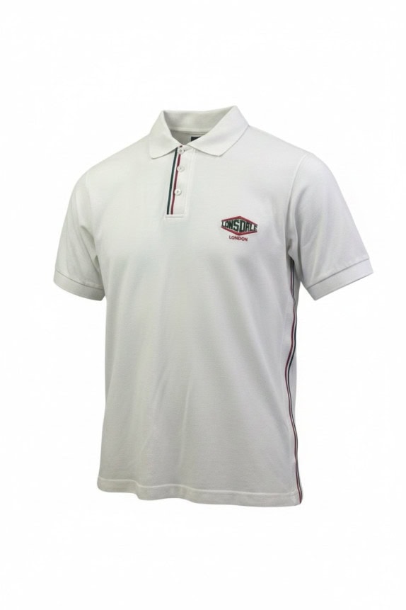 LONSDALE POLO SHIRT RETRO OFF WHITE ΑΝΤΡΙΚΟ PRE OWNED L