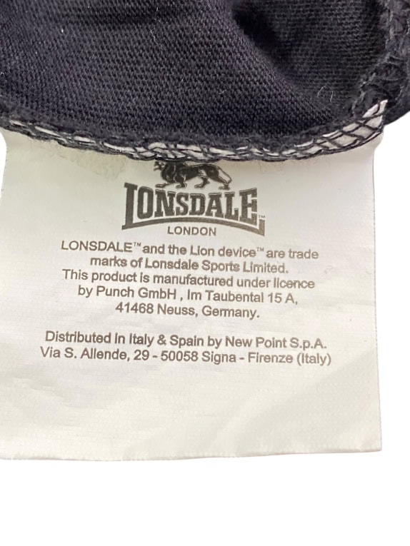 LONSDALE T-SHIRT ΜΑΥΡΟ UNISEX L