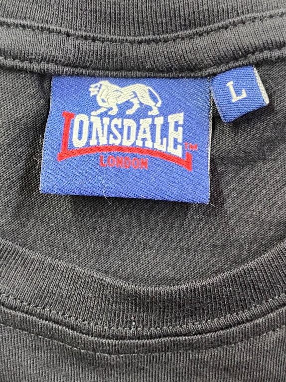 LONSDALE T-SHIRT ΜΑΥΡΟ UNISEX L