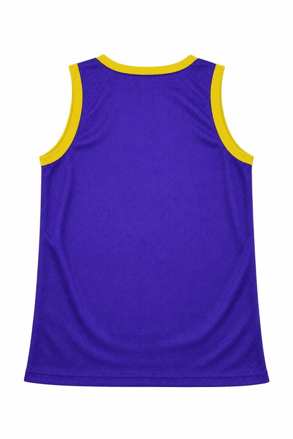 LOS ANGELES BASKETBALL JERSEY STREETWEAR PURPLE MEN PRE OWNED L