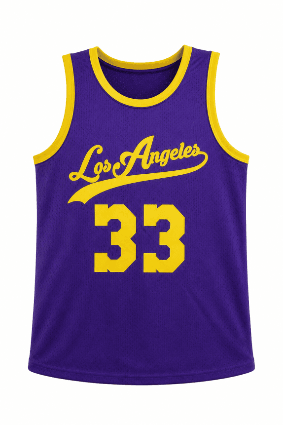 LOS ANGELES BASKETBALL JERSEY STREETWEAR PURPLE MEN PRE OWNED L