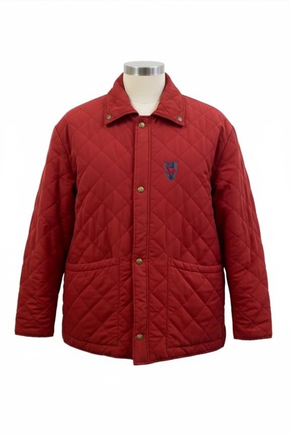 LOTTO Giacca trapuntata con logo anni \'90 rossa unisex XL