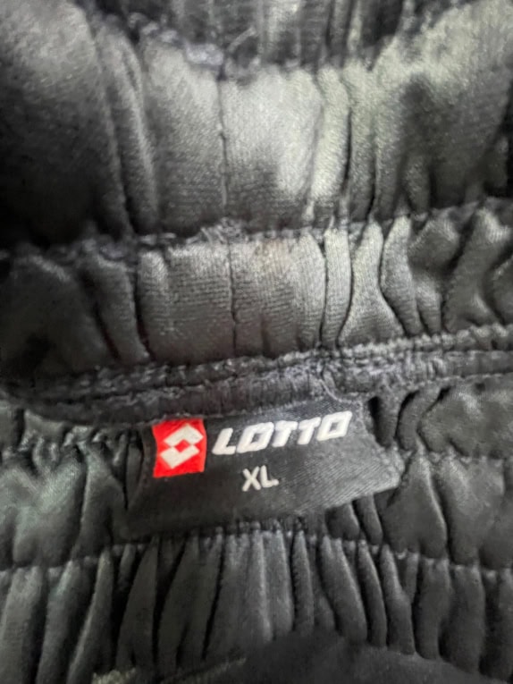Lotto Παντελόνι Φόρμας Athletic Logo Μαύρο Ανδρικό XL