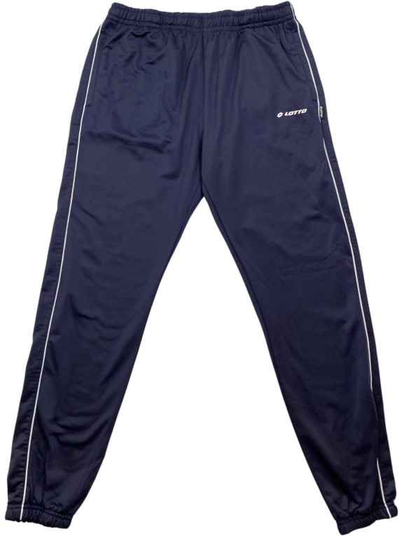 LOTTO PANTALONI DA TUTA TRAINING CON LOGO A RIGA LATERALE BLU NAVY DA UOMO XL