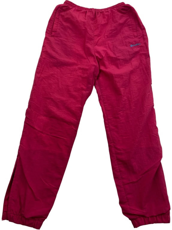 LOTTO TRACKSUIT PANTS VINTAGE LOGO FUCHSIA UNISEX L