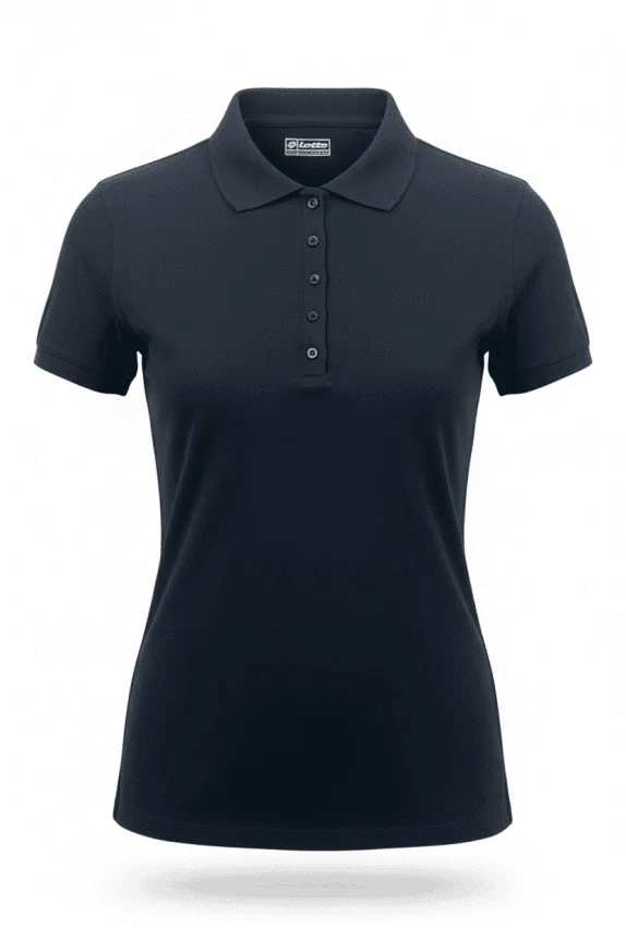 LOTTO Polo Shirt Κοντομάνικο Classic Μαύρο Γυναικείο S