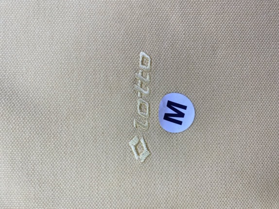 LOTTO POLO SHIRT MINIMAL YELLOW MEN PRE OWNED M