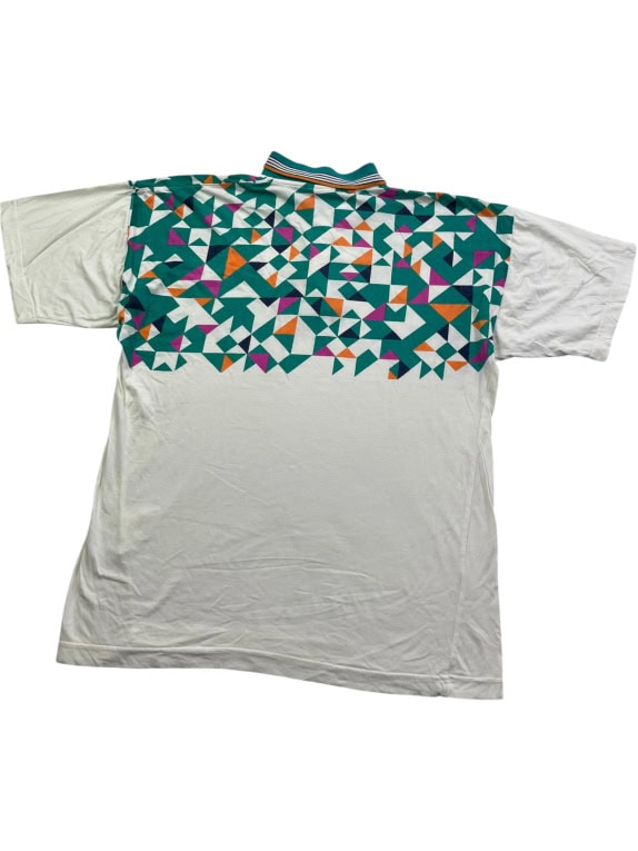 LOTTO Polo T-Shirt Vintage Pattern Logo Πολύχρωμο UNISEX L
