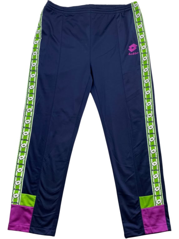 LOTTO VINTAGE TRACKSUIT SET WITH LOGO TAPING BLUE/WHITE MEN'S XL