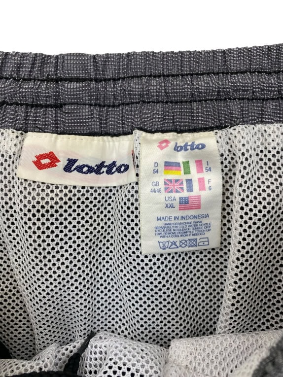 Lotto Σορτς Big Logo Μαύρο Γκρι Unisex XXL