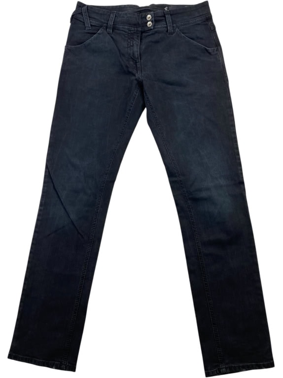 LOVE MOSCHINO PANTALONI VINTAGE CON LOGO NERI DA DONNA S