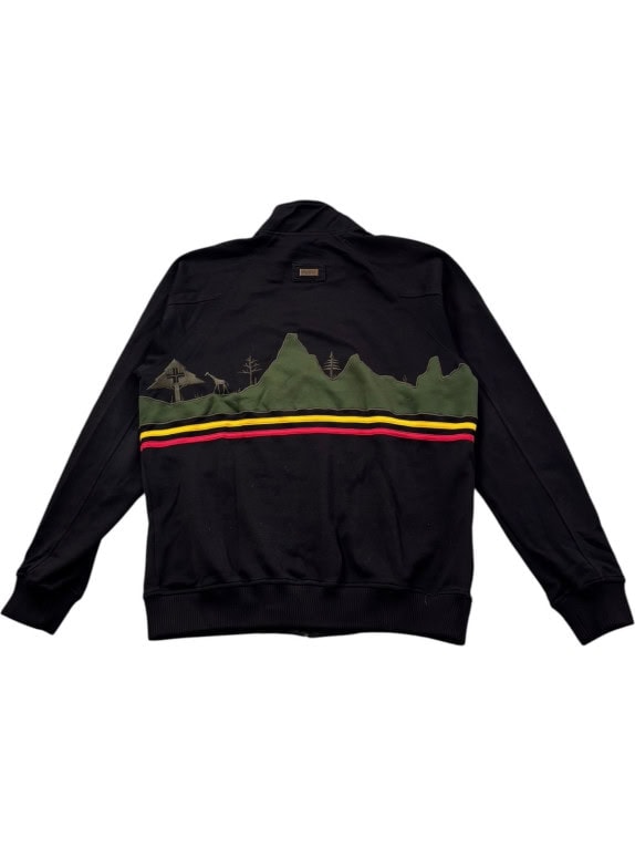 LRG TRACK JACKET STREETWEAR NERO UOMO PRE OWNED L