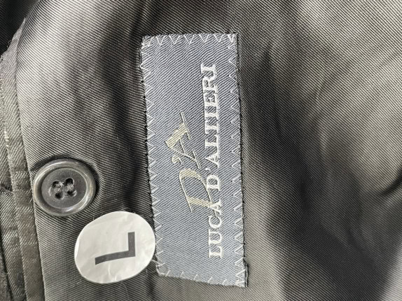 90s LUCA DAL MONTE SUIT CLASSIC GREY MEN PRE OWNED L