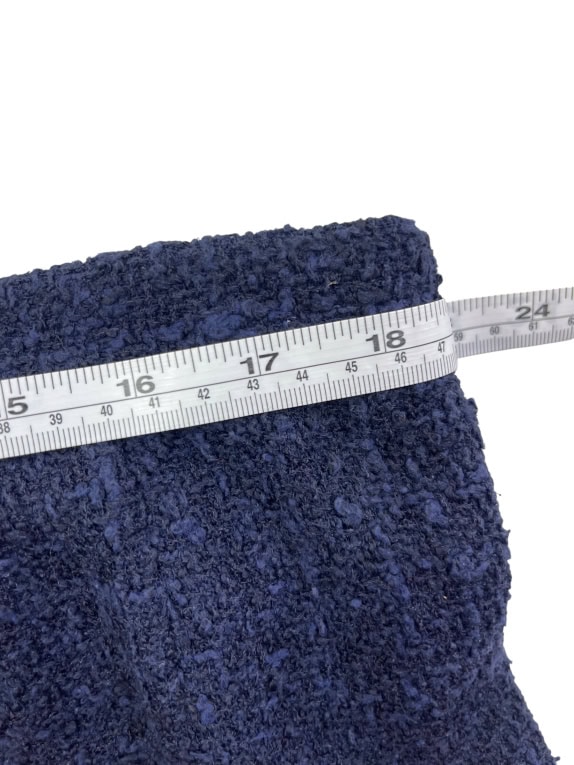 Luisa Spagnoli Gonna midi blu effetto tweed da donna XL