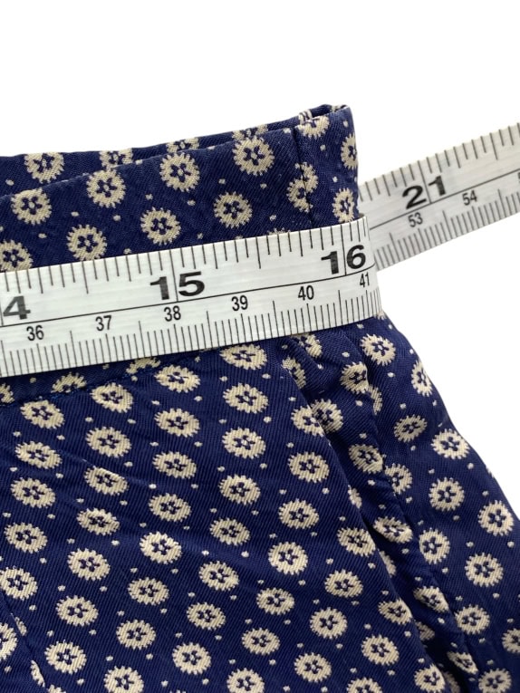 LUISA SPAGNOLI ΦΟΥΣΤΑ RETRO PATTERN ΜΠΛΕ ΓΥΝΑΙΚΕΙΑ M
