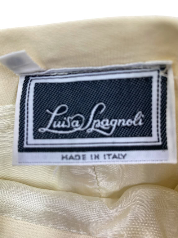 LUISA SPAGNOLI GONNA VINTAGE MADE IN ITALY CREMA DONNA L