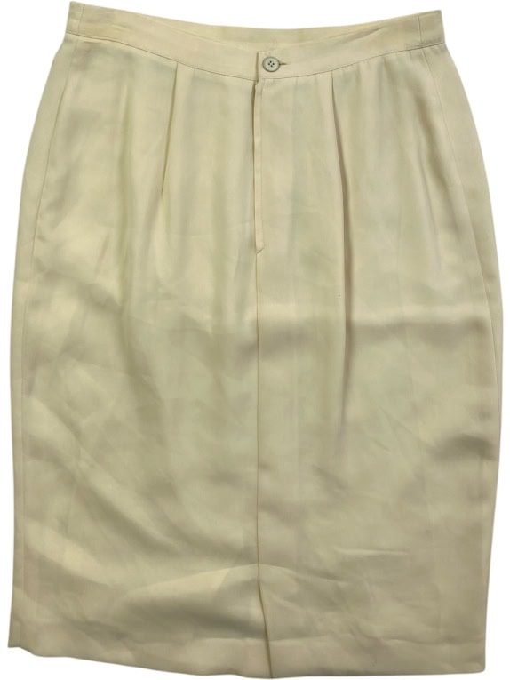 LUISA SPAGNOLI GONNA VINTAGE MADE IN ITALY CREMA DONNA L