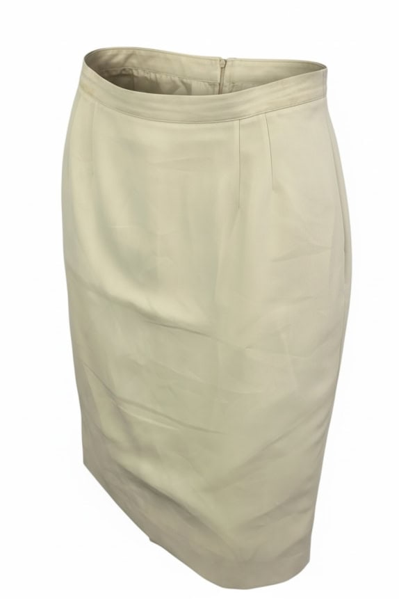 LUISA SPAGNOLI SKIRT VINTAGE MADE IN ITALY CREAM WOMEN L