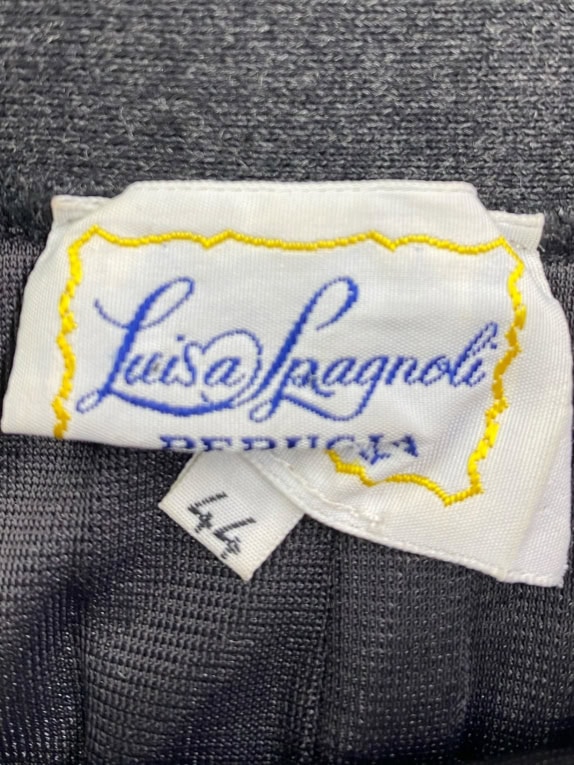 LUISA SPAGNOLI GONNA VINTAGE IN LANA GRIGIA DA DONNA L