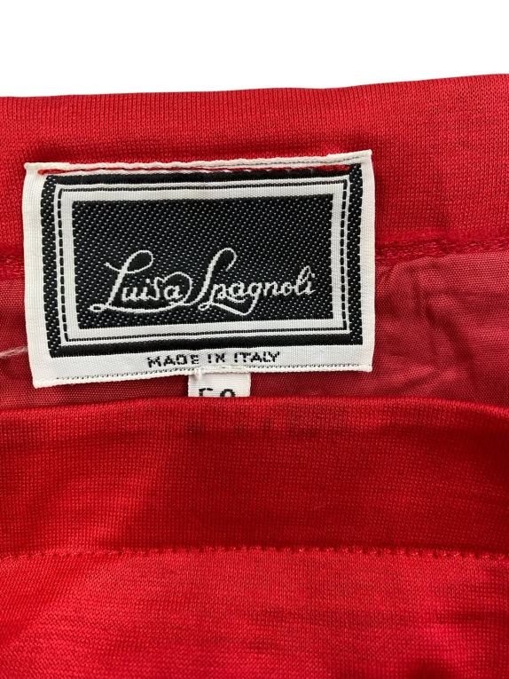 LUISA SPAGNOLI GONNA VINTAGE CON LOGO ROSSA DA DONNA XL