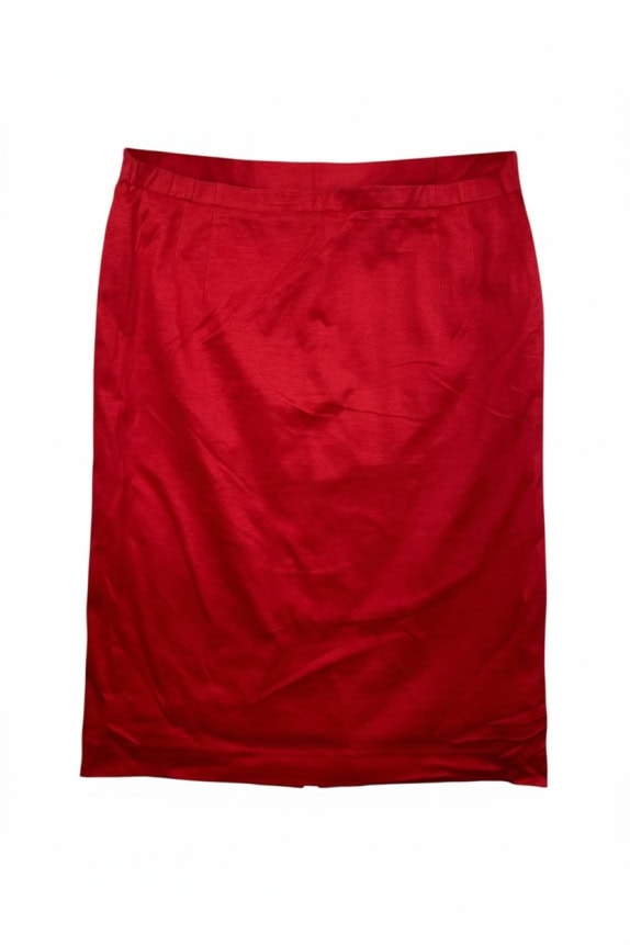 LUISA SPAGNOLI SKIRT VINTAGE LOGO RED WOMEN'S XL