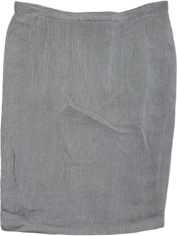 LUISA SPAGNOLI SKIRT VINTAGE STRIPED BLACK/WHITE WOMEN L