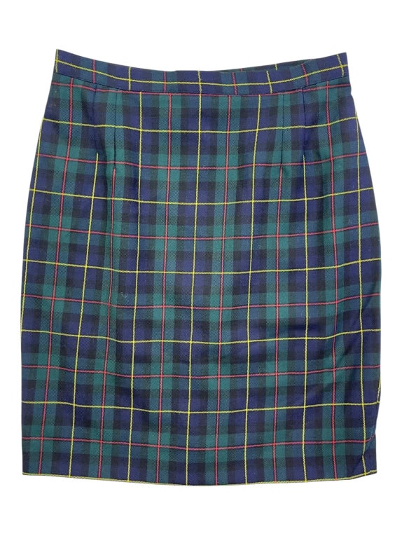 Luisa Spagnoli Plaid Wool Skirt Multicolor Women’s Size L