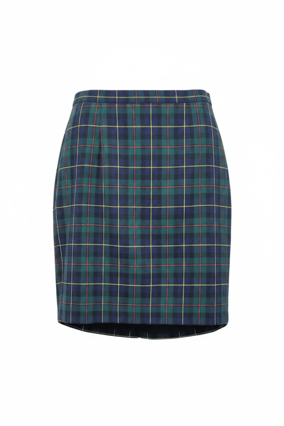 Luisa Spagnoli Plaid Wool Skirt Multicolor Women’s Size L