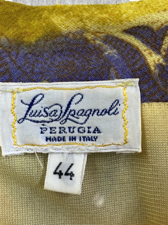 LUISA SPAGNOLI MAXI ΦΟΥΣΤΑ 90s ΜΕ FLORAL PATTERN ΚΙΤΡΙΝΗ / ΩΧΡΑ ΓΥΝΑΙΚΕΙΑ XS