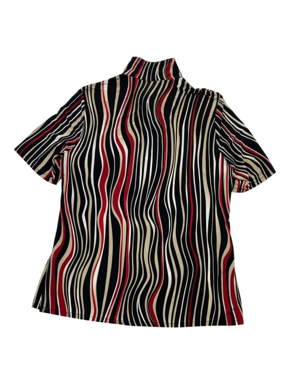 MADE IN ITALY Shirt Vintage Wavy Stripes Multicolor Women's L