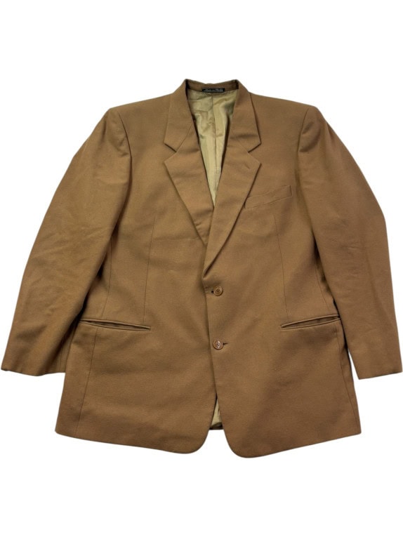 MADE IN ITALY BLAZER CLASSIC CAMEL UOMO PRE OWNED XL