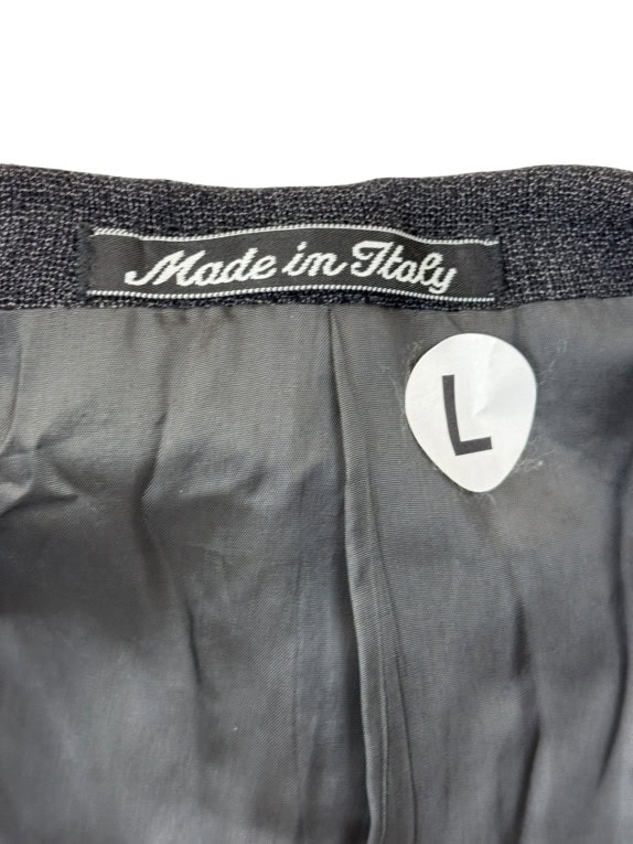 MADE IN ITALY BLAZER CLASSICO ANTRACITE UOMO PRE OWNED L