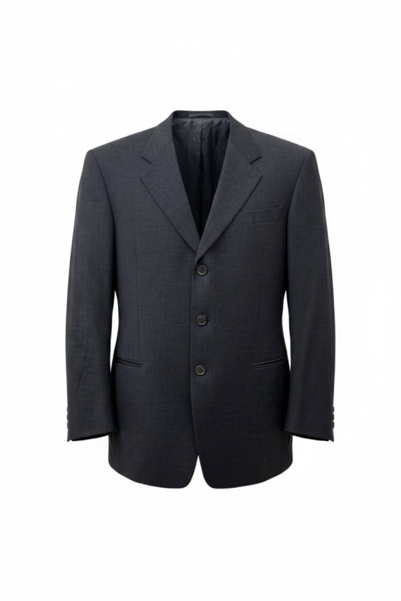 MADE IN ITALY BLAZER CLASSIC CHARCOAL MENS PRE OWNED L