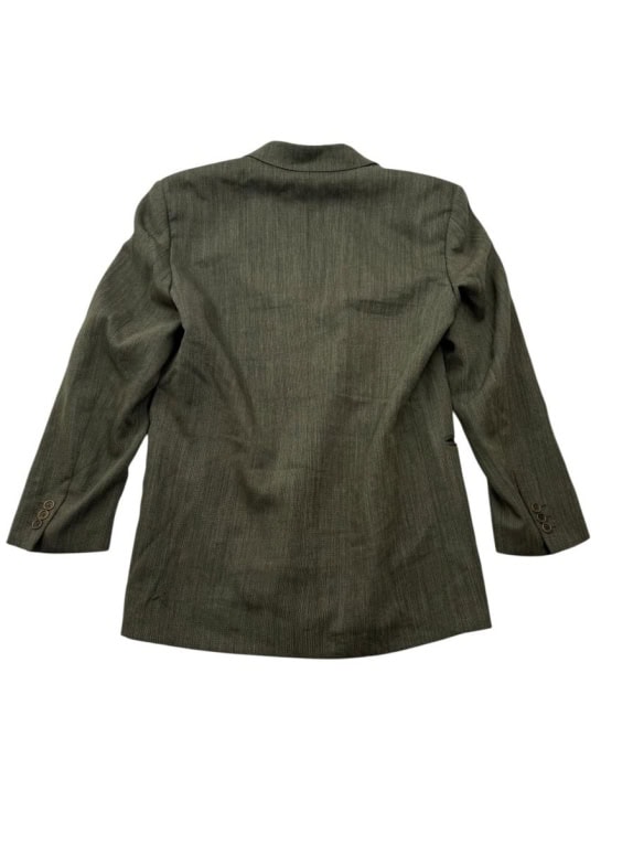 MADE IN ITALY Giacca vintage doppiopetto mélange grigio/marrone da uomo M/L