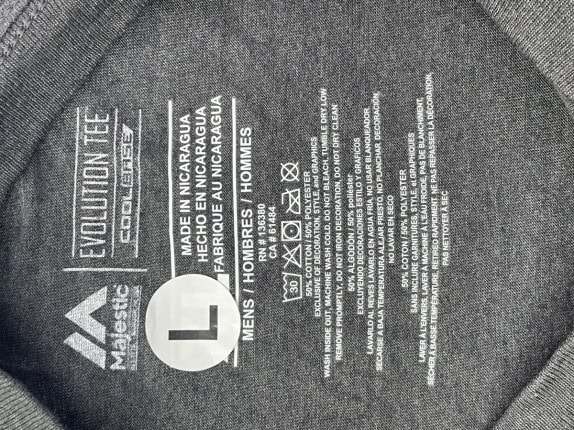 MAJESTIC ATHLETIC GRAPHIC TEE ΧΑΘΕΝΣ ΠΟΥΛΙΑΝΟ ΓΚΡΙ ΑΝΤΡΙΚΟ PRE OWNED L