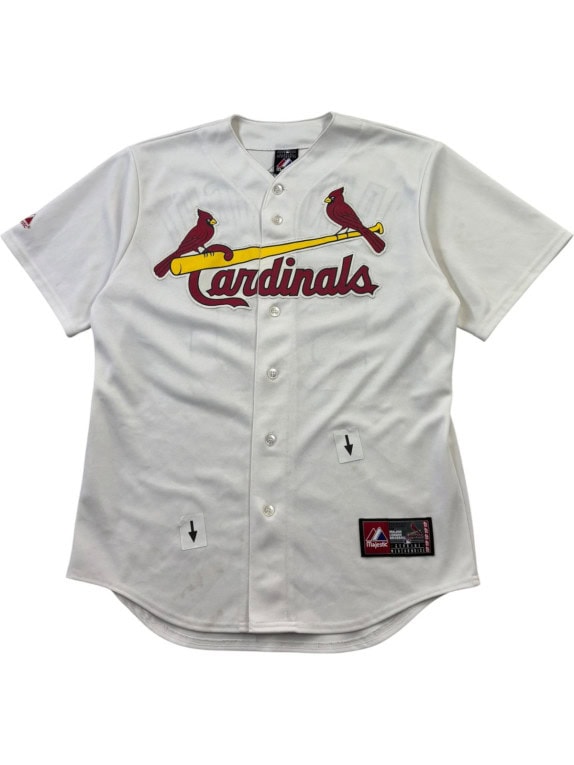 MAJESTIC BASEBALL JERSEY GRAPHIC OFF WHITE ΑΝΤΡΙΚΟ PRE OWNED M