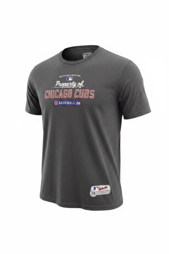 MAJESTIC Chicago Cubs MLB Authentic Collection T-Shirt Logo Γκρι UNISEX L