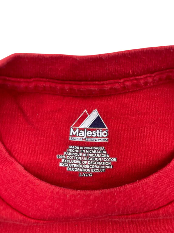 Majestic Cincinnati Reds T-Shirt Big Logo Κόκκινο Unisex L