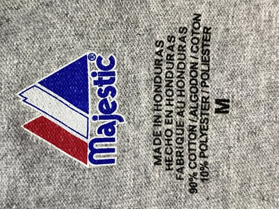 MAJESTIC T SHIRT GRAPHIC GREY MENS PRE OWNED M