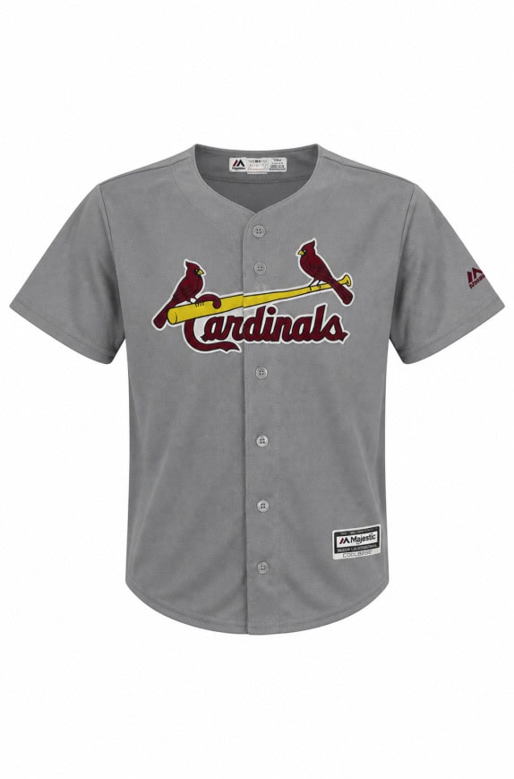 MAJESTIC GRAPHIC BASEBALL JERSEY ΓΚΡΙ ΑΝΤΡΙΚΟ PRE OWNED XS